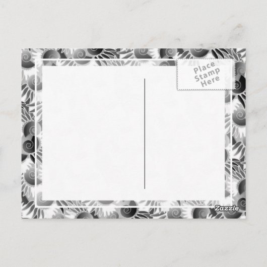 Elegant Black and White Art Deco 1920s Glamor Briefkaart (Achterkant)