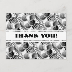 Elegant Black and White Art Deco 1920s Glamor Briefkaart