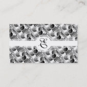 Elegant Black and White Art Deco 1920s Glamor Visitekaartje (Achterkant)