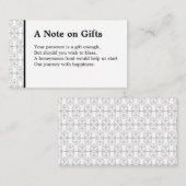 Elegant Black and White Art Deco Style Informatiekaartje (Voorkant / Achterkant)