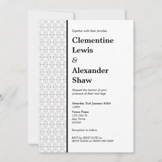 Elegant Black and White Art Deco Style  Kaart