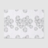 Elegant Black and White Boho Chic Daisy Pattern Tissuepapier (Voorkant)