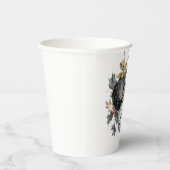 Elegant Black and White Christmas Ornaments  Papieren Bekers (Rechts)