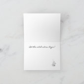 Elegant Black and White Congratulations Card Bedankkaart (Binnen)