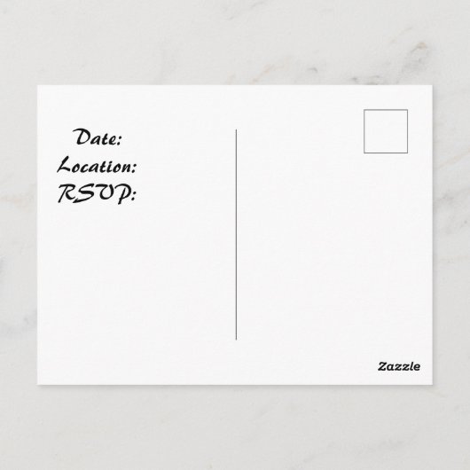 Elegant Black and White Family Reunion Uitnodiging (Achterkant)