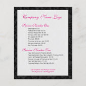 Elegant Black and White Floral Damaskers 2 Flyer (Achterkant)