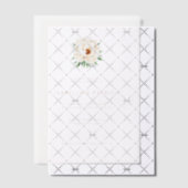 Elegant Black and White Floral Wedding Invitation Vellum Uitnodigingen (Offset (Uitnodiging))