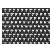 Elegant Black and White Floral Wedding / Occasion Tafelkleed (Voorkant (Horizontaal))