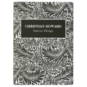 Elegant Black and White Foliage Business Branded Klembord (Achterkant)