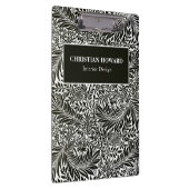 Elegant Black and White Foliage Business Branded Klembord (Rechts)