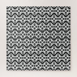 Elegant Black and White Geometric Pattern Legpuzzel