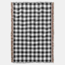 Elegant Black and White Gingham Checktern