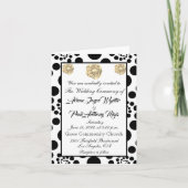 Elegant Black and White Invitation (Voorkant)