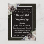 Elegant Black and White Invitation Uitnodiging Briefkaart (Voorkant)