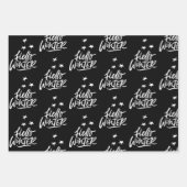 Elegant Black and White Kerstcitroenen Gift Inpakpapier Vel (Voorkant 3)