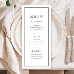 Elegant Black And White Menu<br><div class="desc">Elegant Black And White Menu.</div>