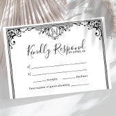 Elegant Black and White Monogram Wedding