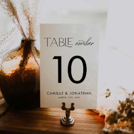 Elegant Black and White Personalized Wedding Kaart