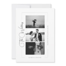 Elegant Black and White Photo Collage Wedding