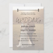 Elegant Black and White Photo Overlay Wedding  Kaart (Voorkant)