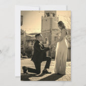 Elegant Black and White Photo Save the Date Kaart (Achterkant)