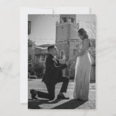 Elegant Black and White Photo Save the Date Kaart (Achterkant)