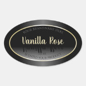 Elegant Black and White Product Labels - Crème Lij (Voorkant)