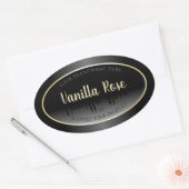 Elegant Black and White Product Labels - Crème Lij (Envelop)