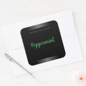 Elegant Black and White Product Labels Groen Lijst (Envelop)