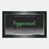 Elegant Black and White Product Labels Groen Lijst (Voorkant)