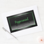Elegant Black and White Product Labels Groen Lijst (Envelop)
