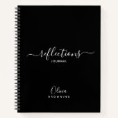 Elegant Black and White Reflections Journal Notitieboek (Voorkant)