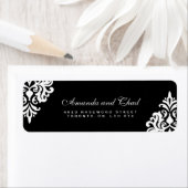 Elegant Black and White Return Address Labels (Insitu)