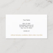 Elegant Black and White Stripes Mode Boutique Visitekaartje (Achterkant)