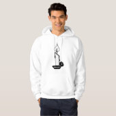 Elegant Black And White Vintage Burning Candle Hoodie (Voorkant volledig)