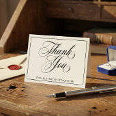 Elegant Black and White Wedding Bedankt