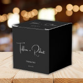 Elegant Black and White Wedding Bedankt Bedankdoosjes