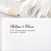 Elegant Black and White Wedding Etiket (Insitu)