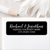 Elegant Black and White Wedding Etiket (Insitu)