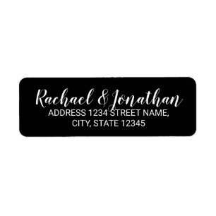Elegant Black and White Wedding Etiket