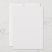 Elegant Black and White Wedding Kaart (Achterkant)