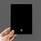 Elegant Black and White Wedding Kaart