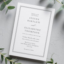 Elegant Black and White Wedding