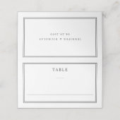 Elegant Black And White Wedding Plaatskaartje (Buitenkant ongevouwen)