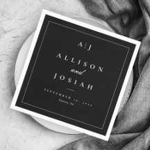 Elegant Black and White Wedding