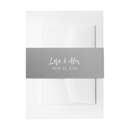Elegant Black And White Wedding Uitnodigingen Wikkel