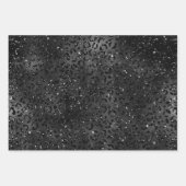 Elegant Black Animal Print Patronen Inpakpapier Vel (Voorkant)