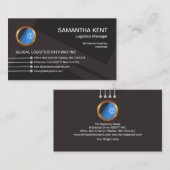 Elegant Black Arrow Logistics Visitekaartje (Voorkant / Achterkant)