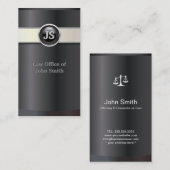 Elegant Black Attorney & Counselor Visitekaartje (Voorkant / Achterkant)