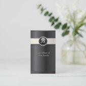 Elegant Black Attorney & Counselor Visitekaartje (Staand voorkant)